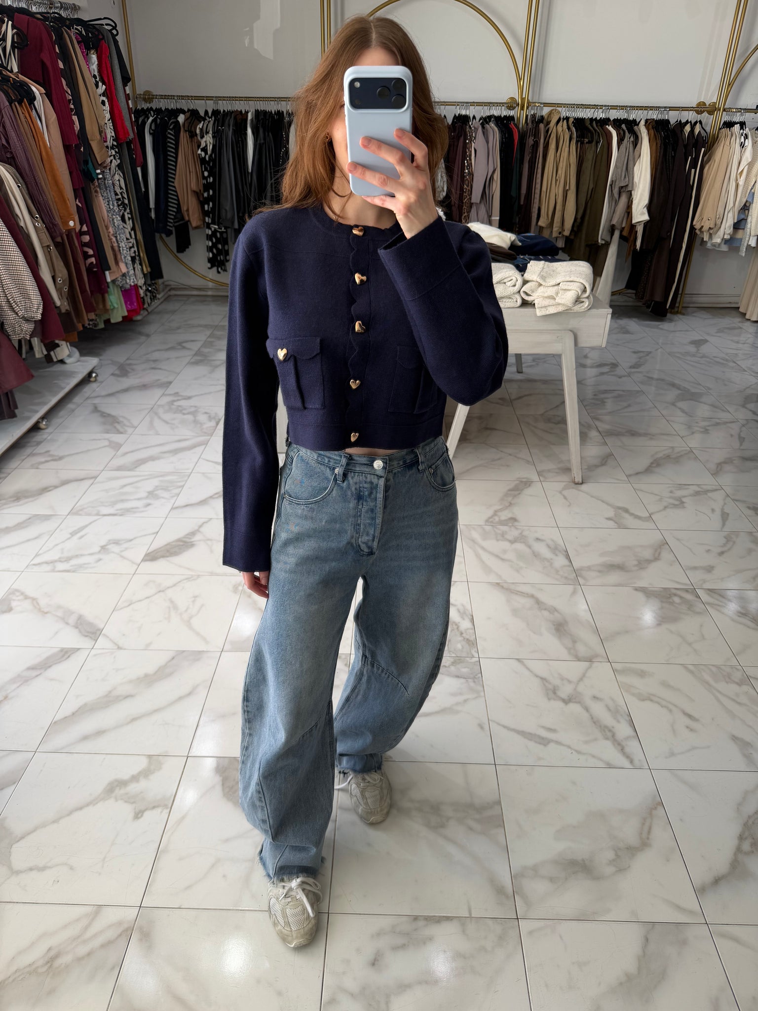 Suéter con corazones