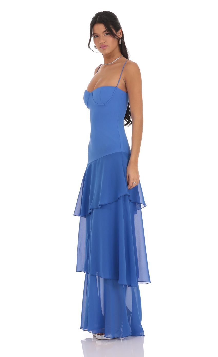 Vestido azul largo