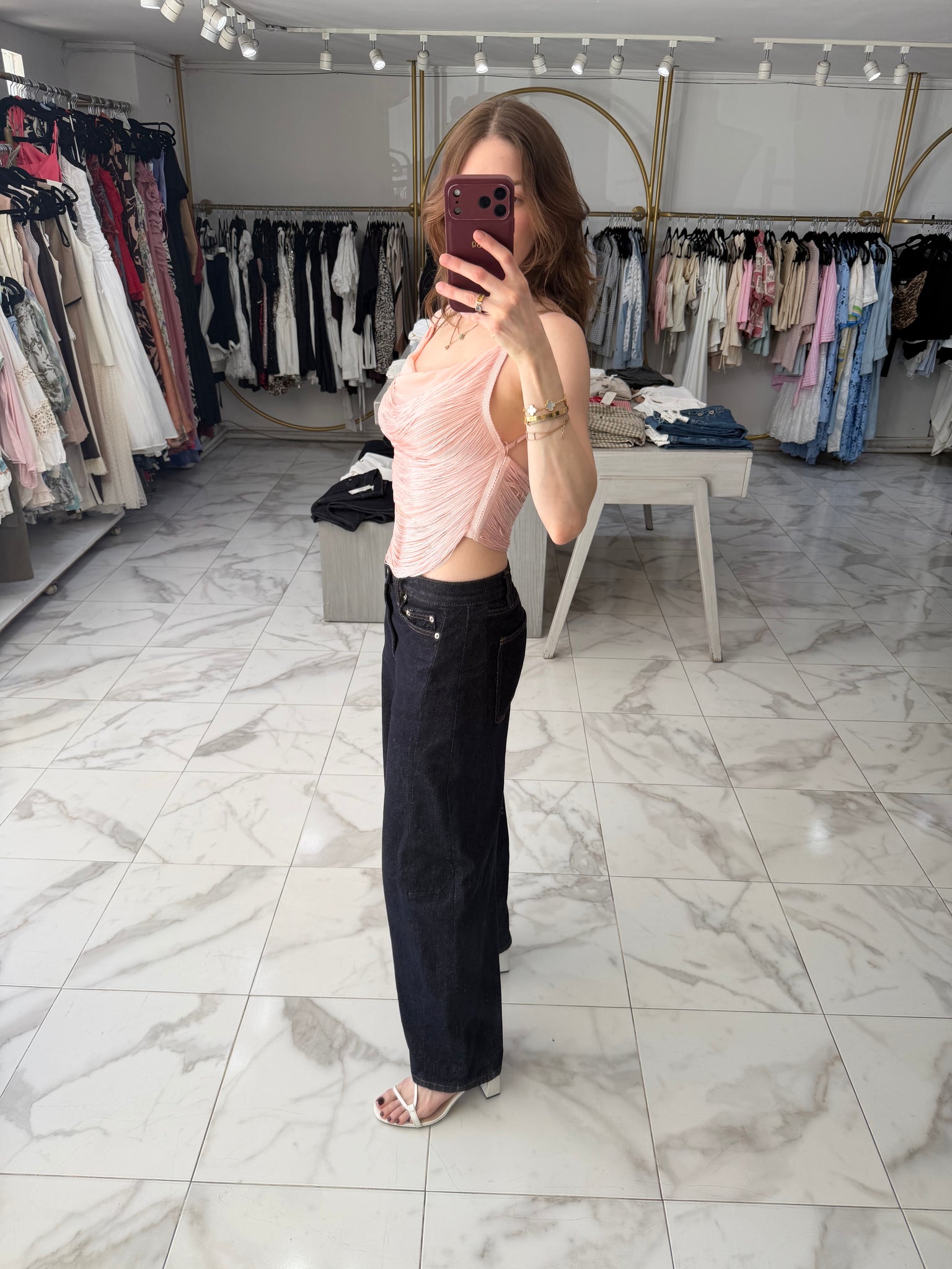 Blusa drapeada
