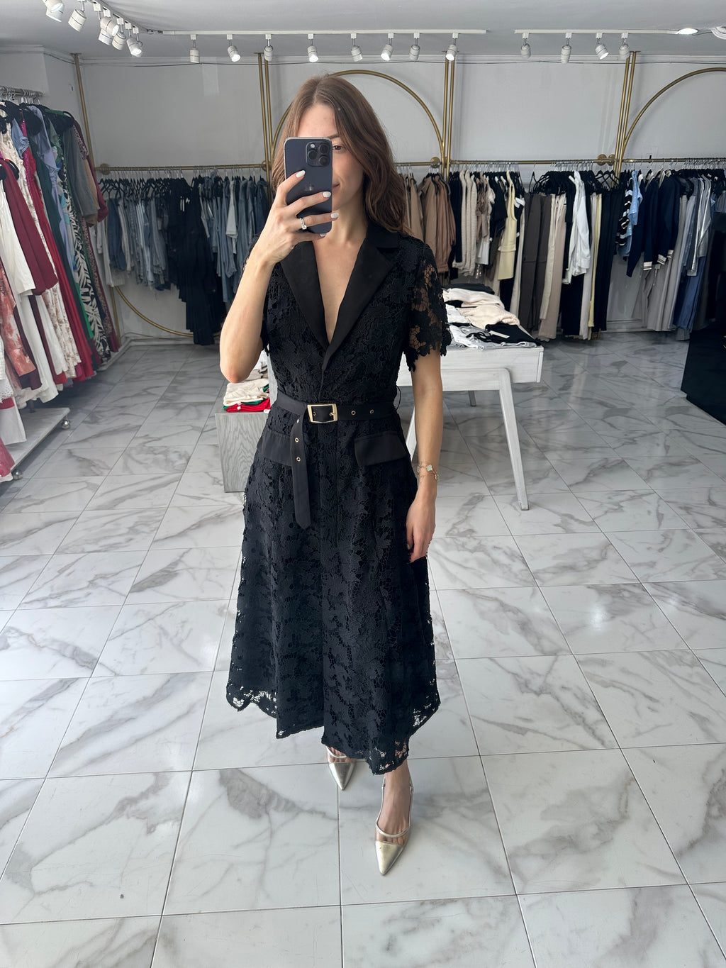 Vestido encaje negro