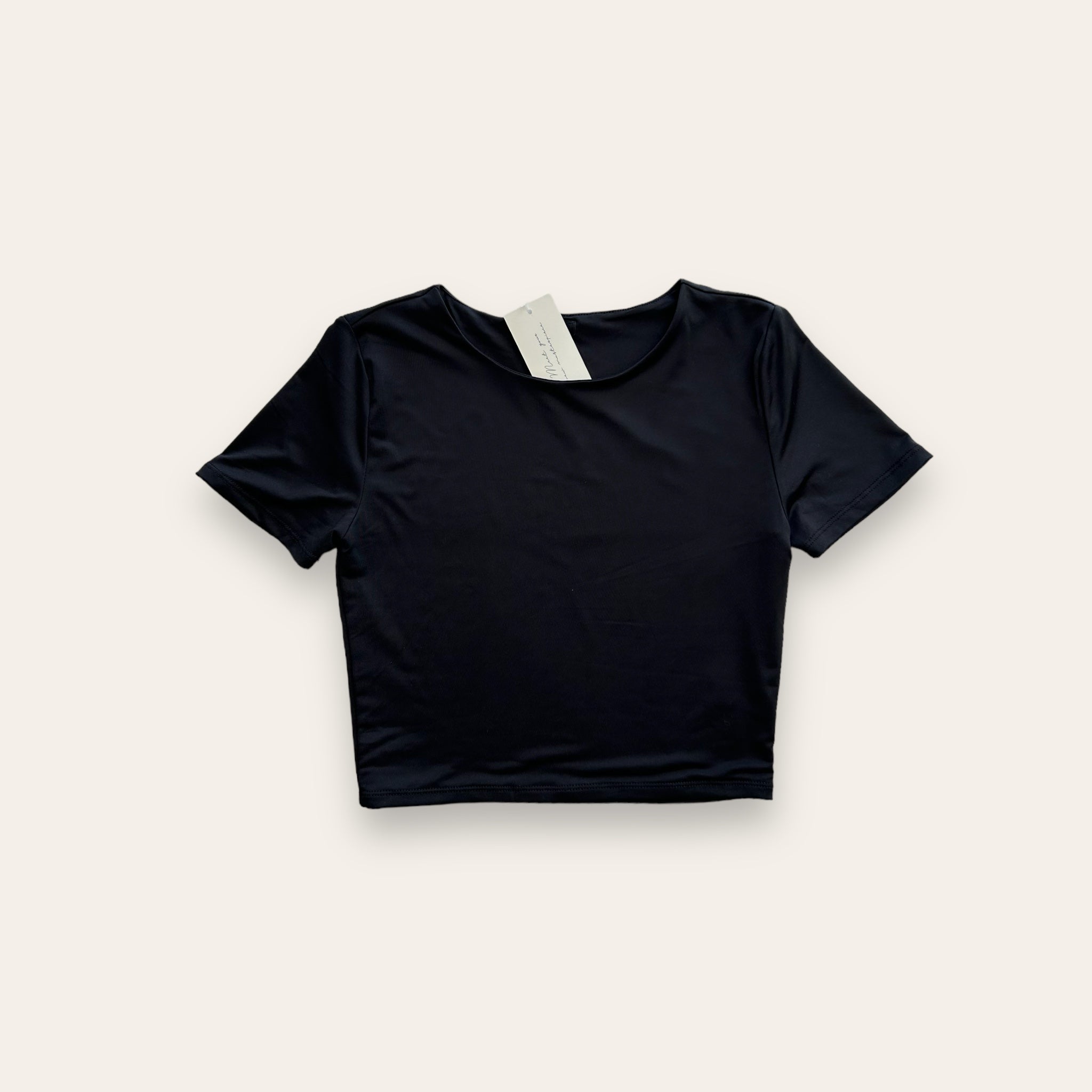 Blusa crop negra