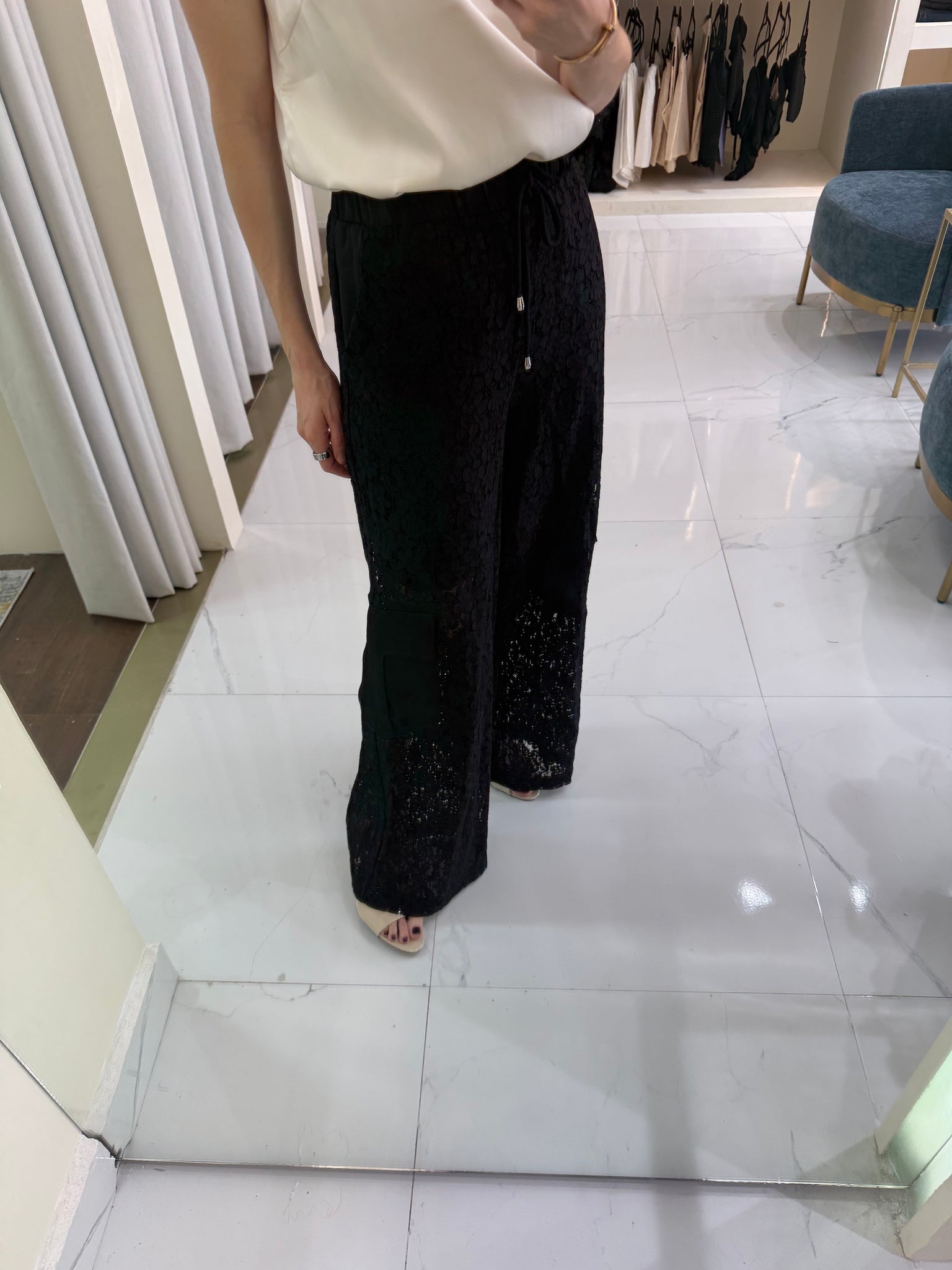 Pantalón de encaje