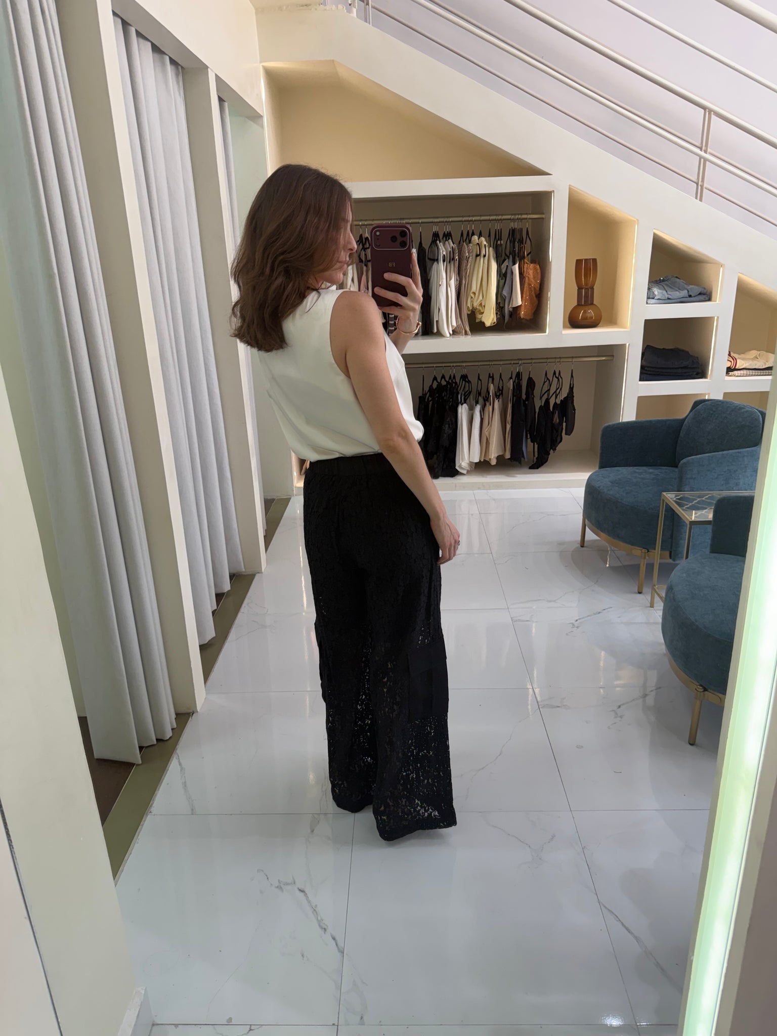 Pantalón de encaje