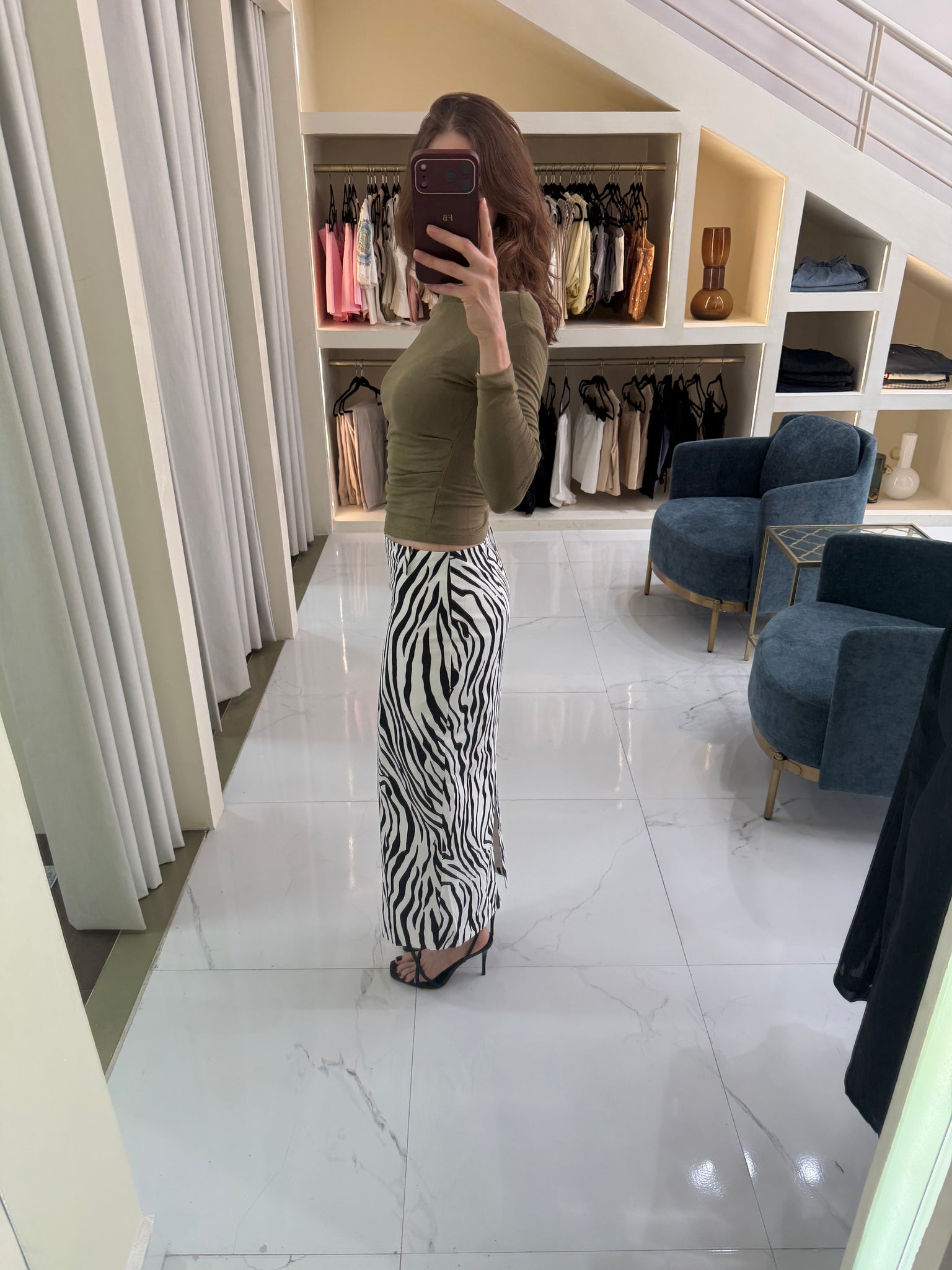 Falda zebra