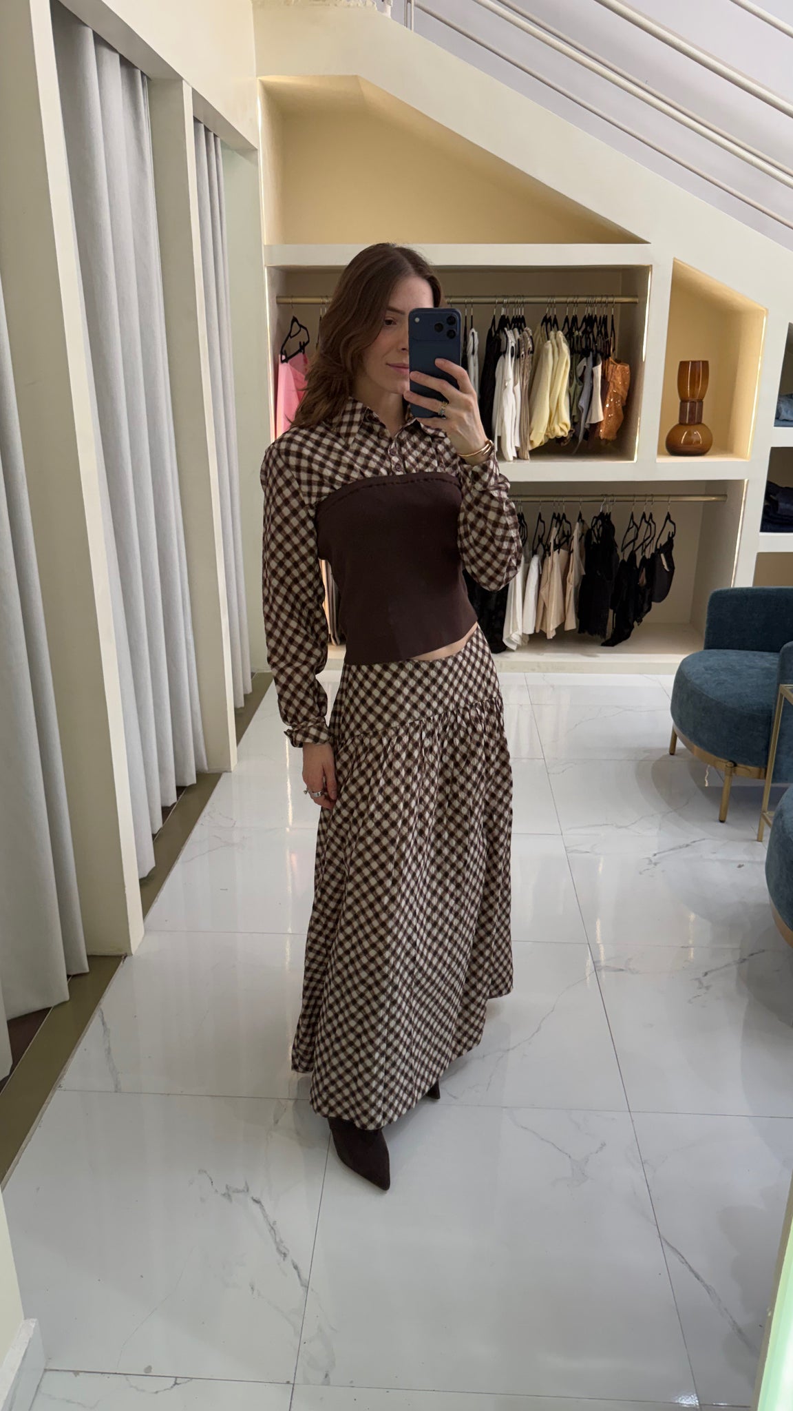 Falda cuadros