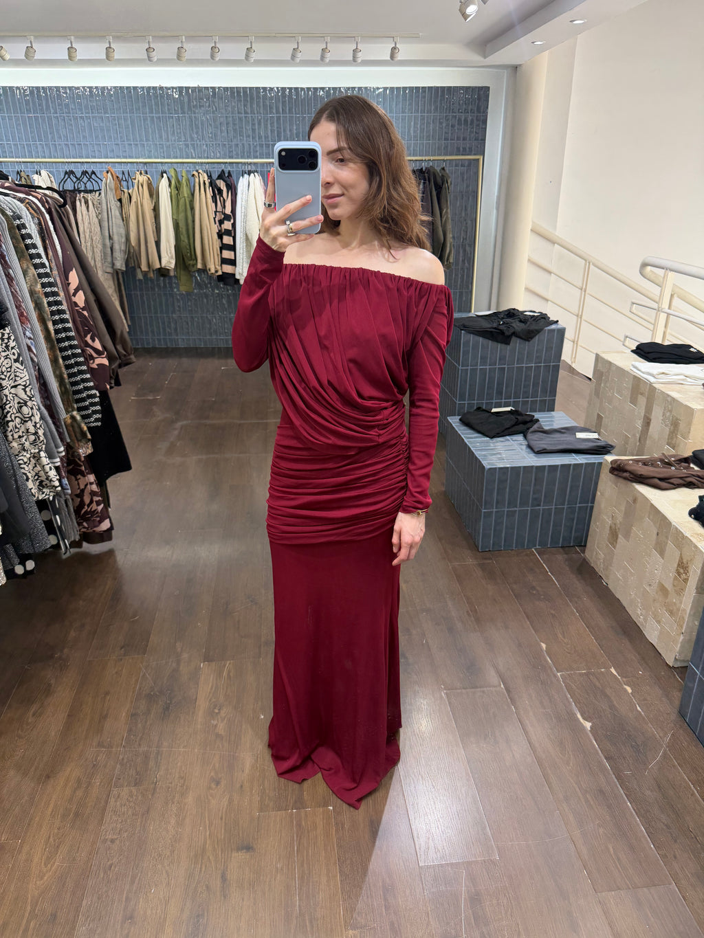 Vestido drapeado