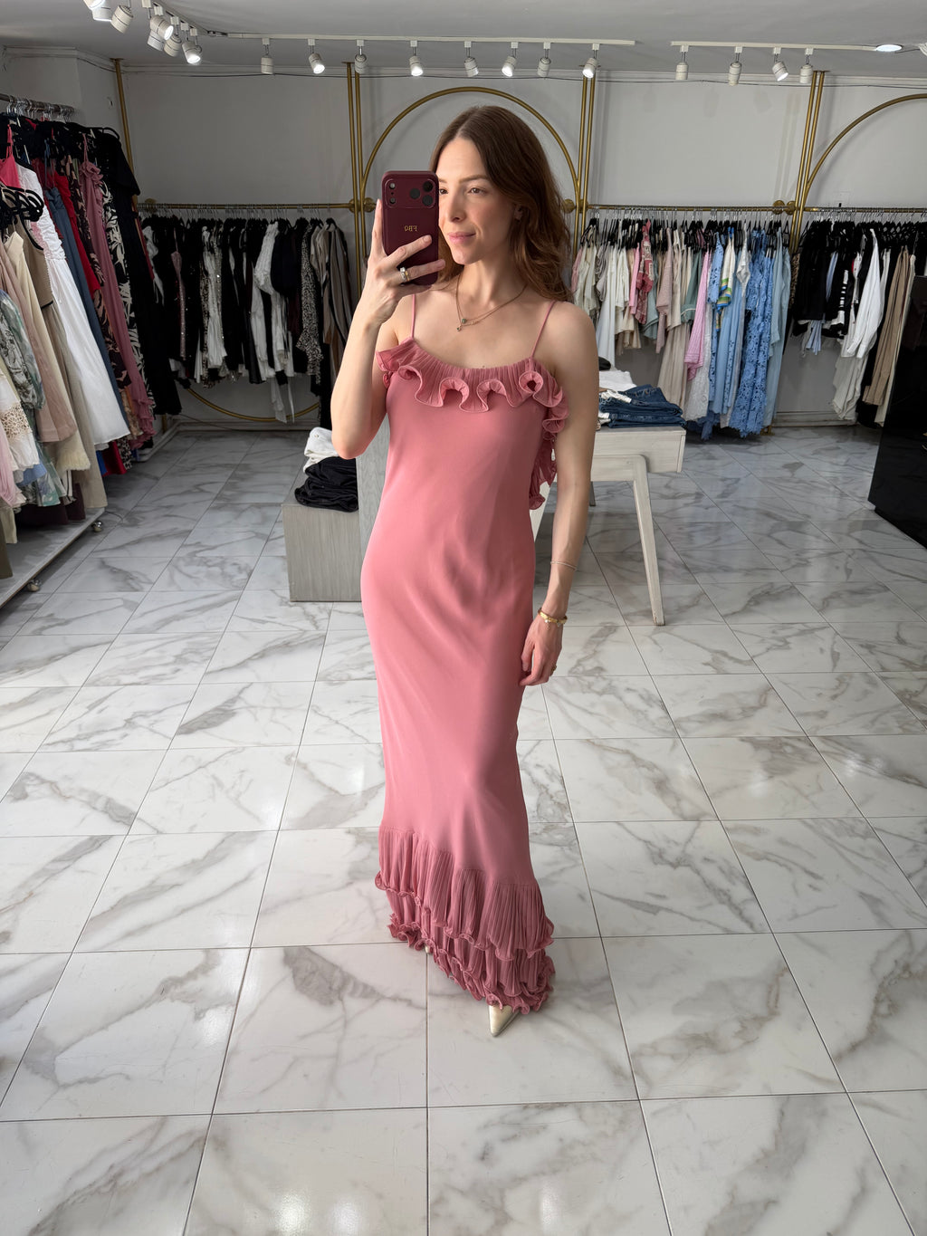 Vestido rosa Olanes