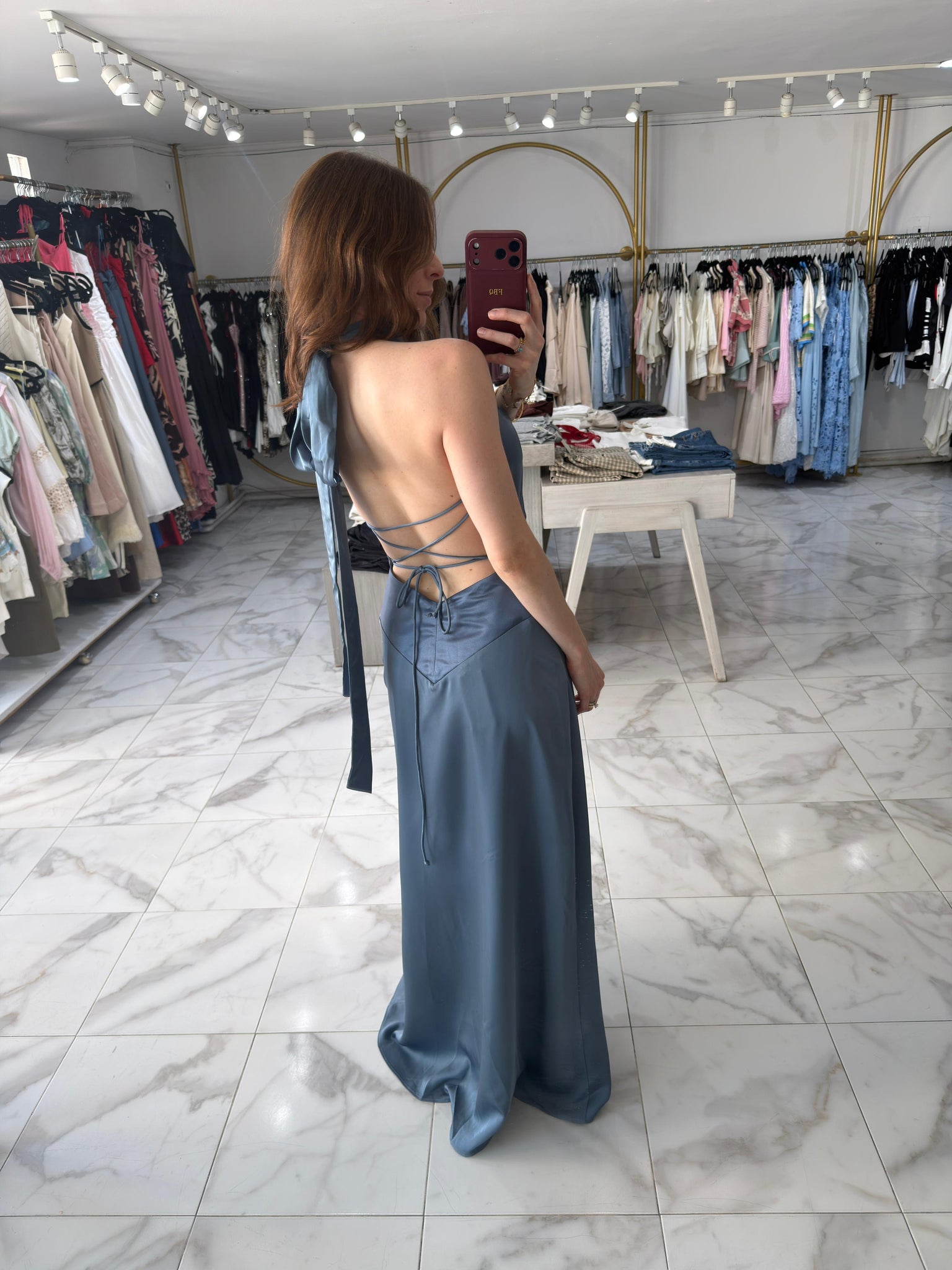 Vestido Olanes azul