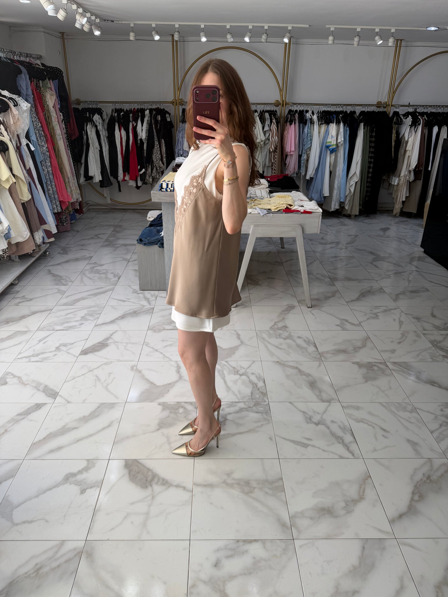 Vestido de satin