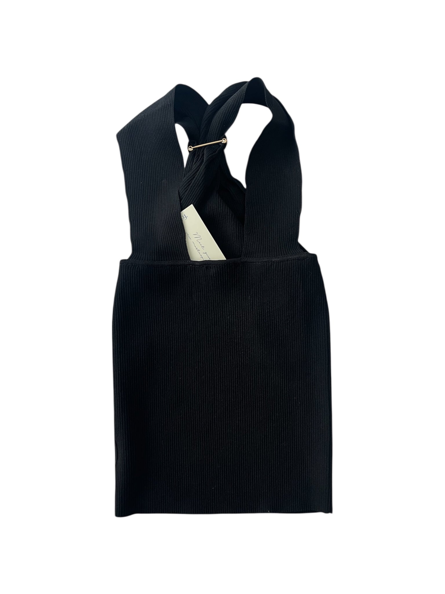 Blusa Halter detalle dorado