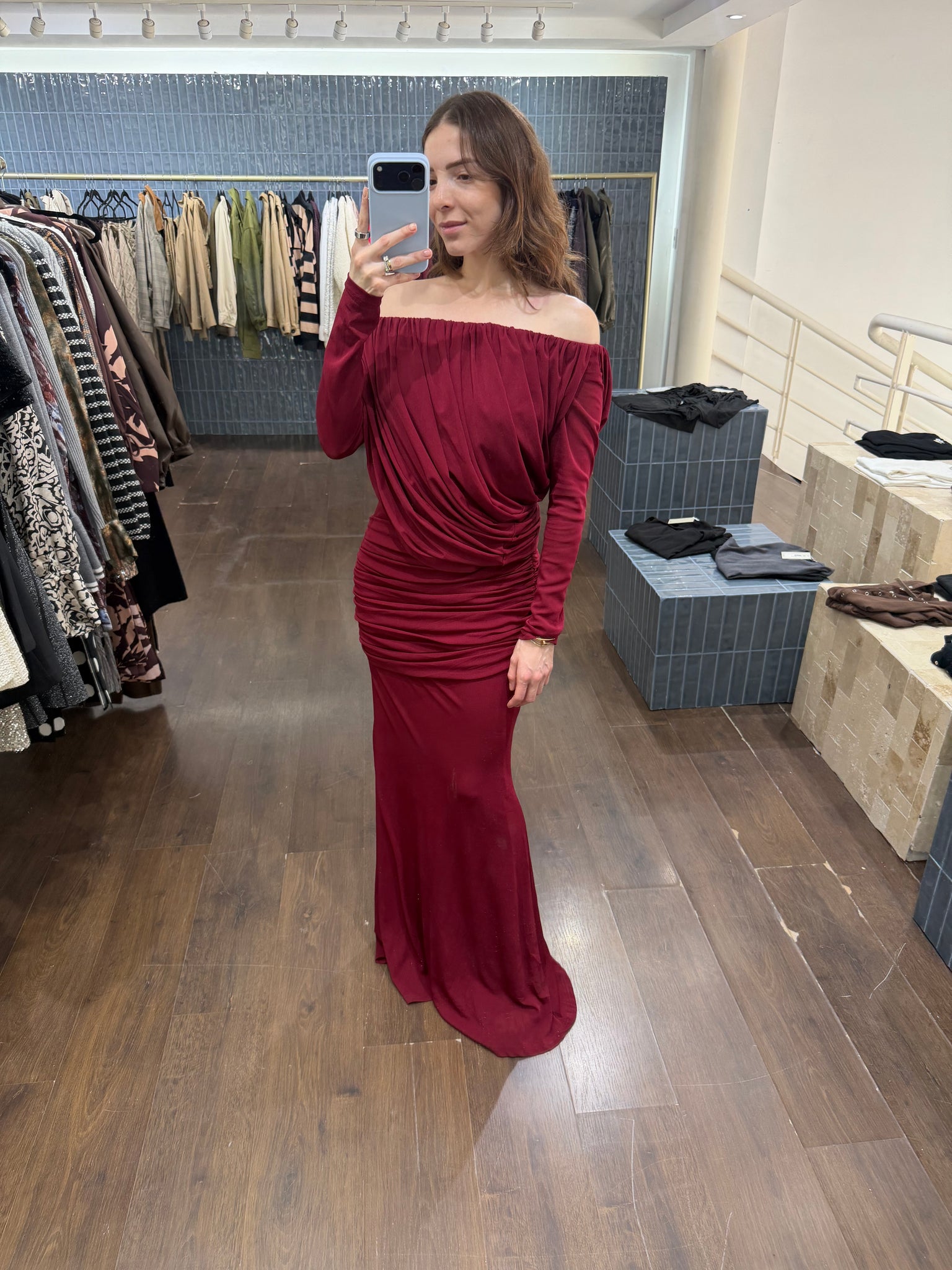 Vestido drapeado