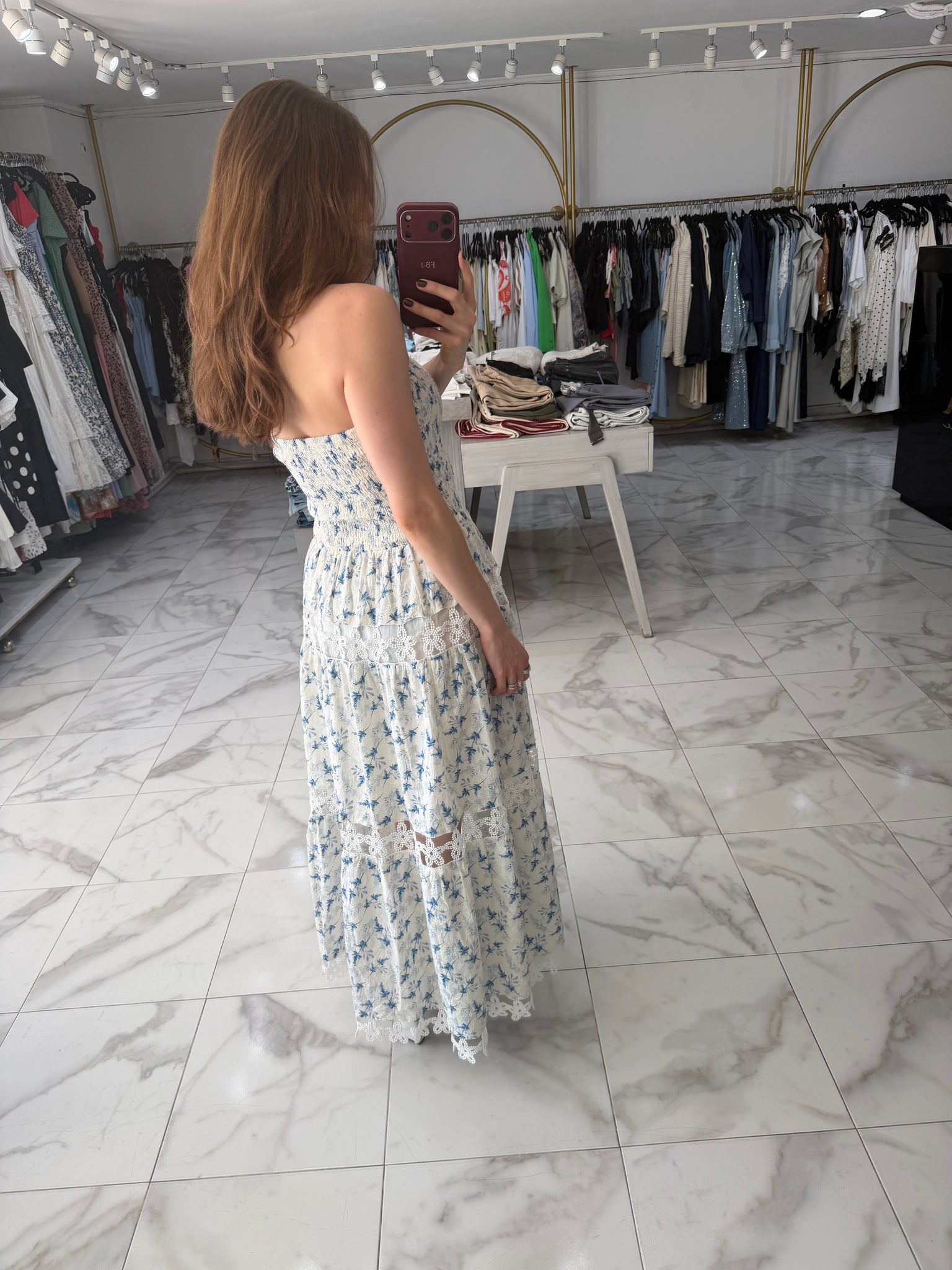 Vestido textura flor