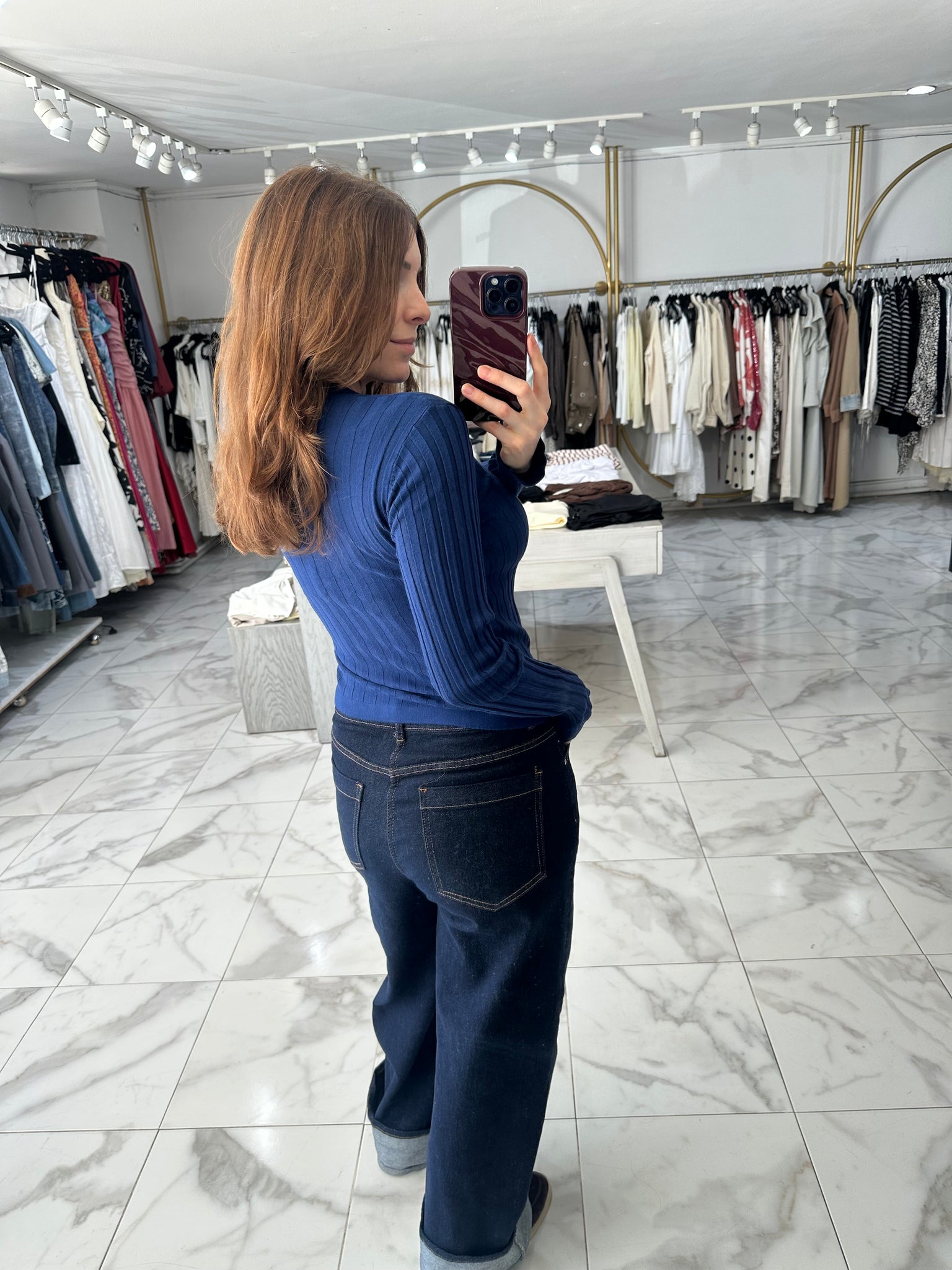Blusa manga larga con botones