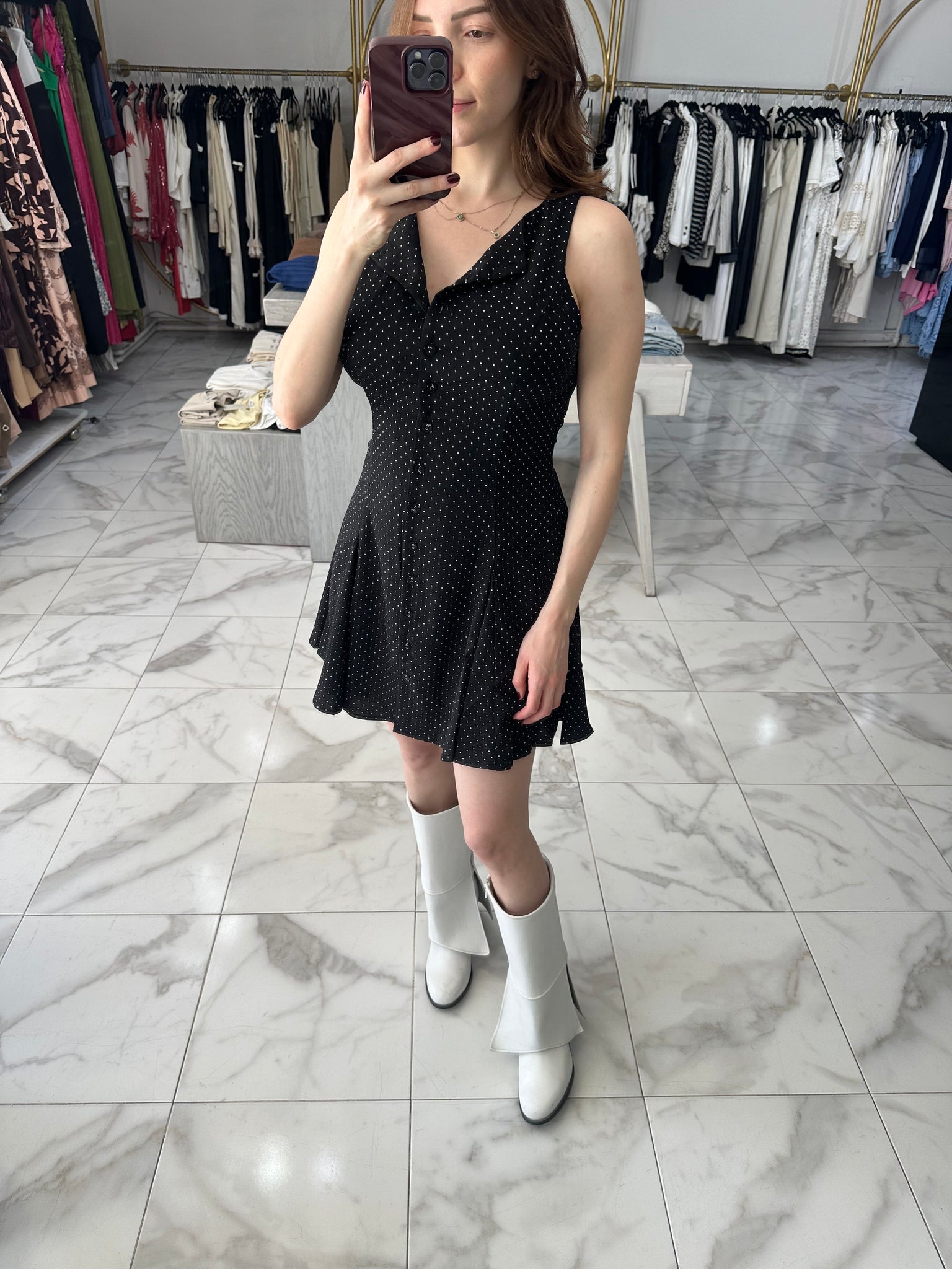 Vestido polka dot