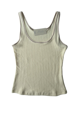 Blusa sin mangas crema