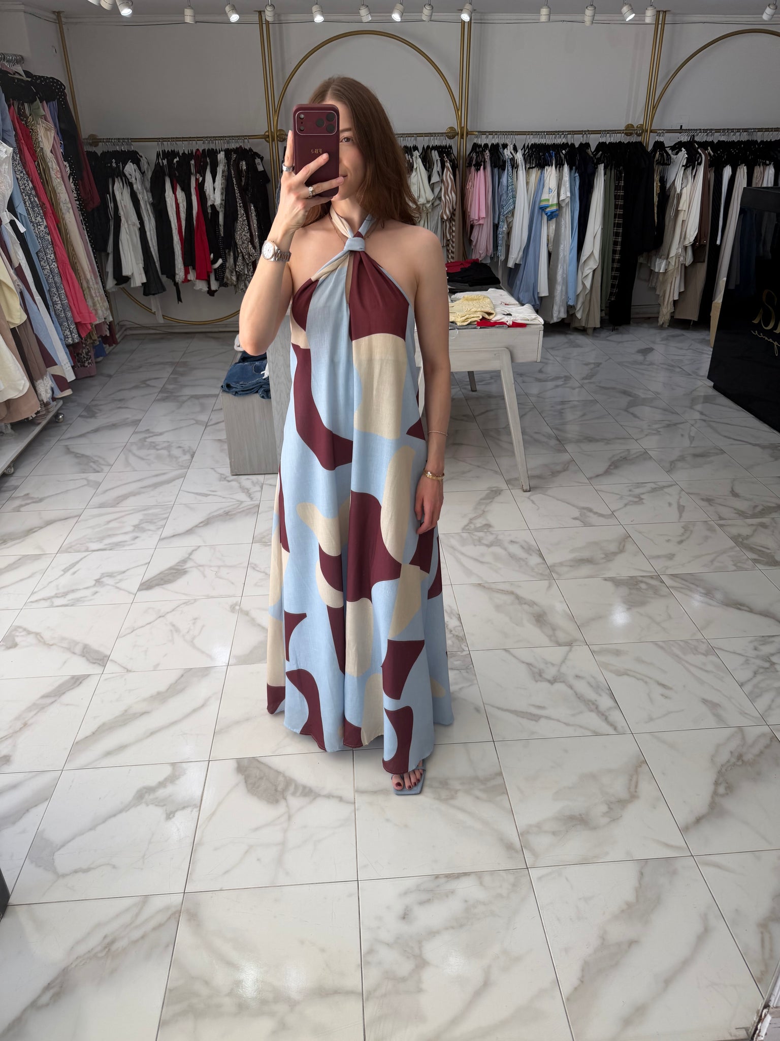 Vestido Halter largo
