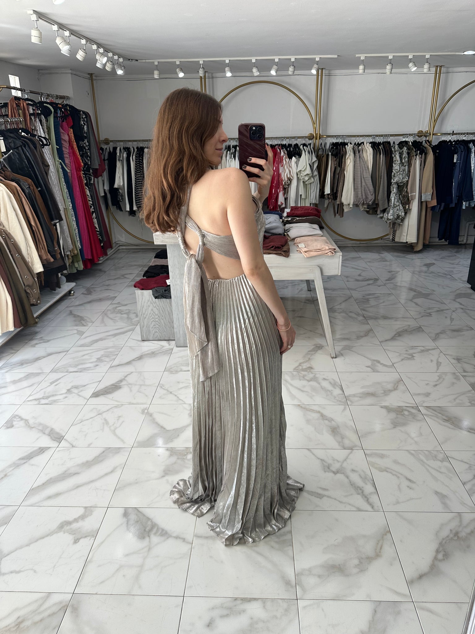 Vestido plateado