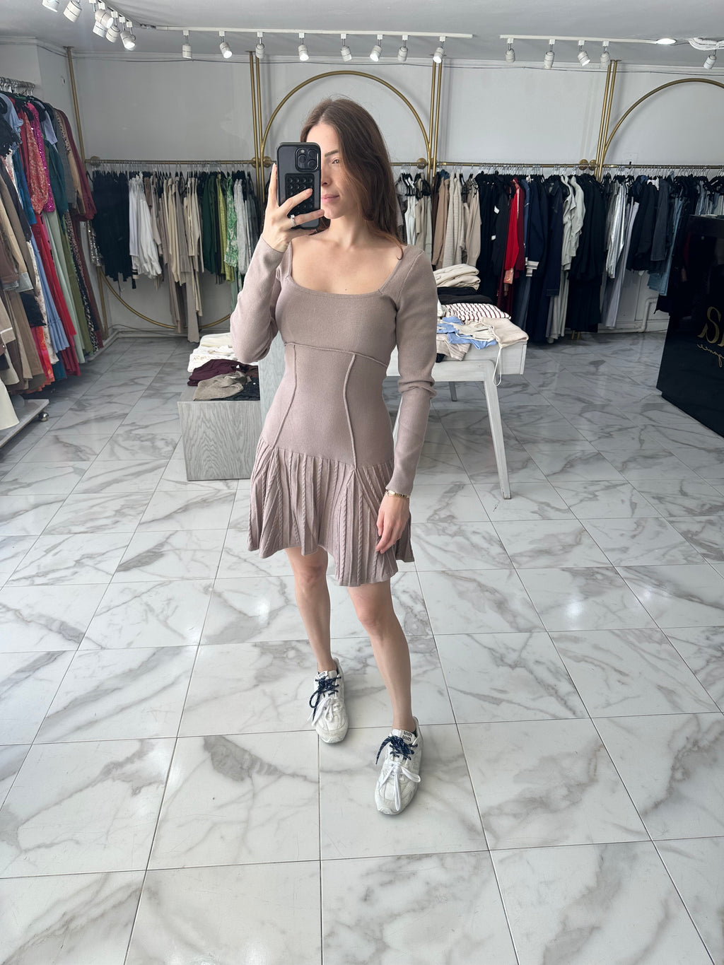 Vestido taupe