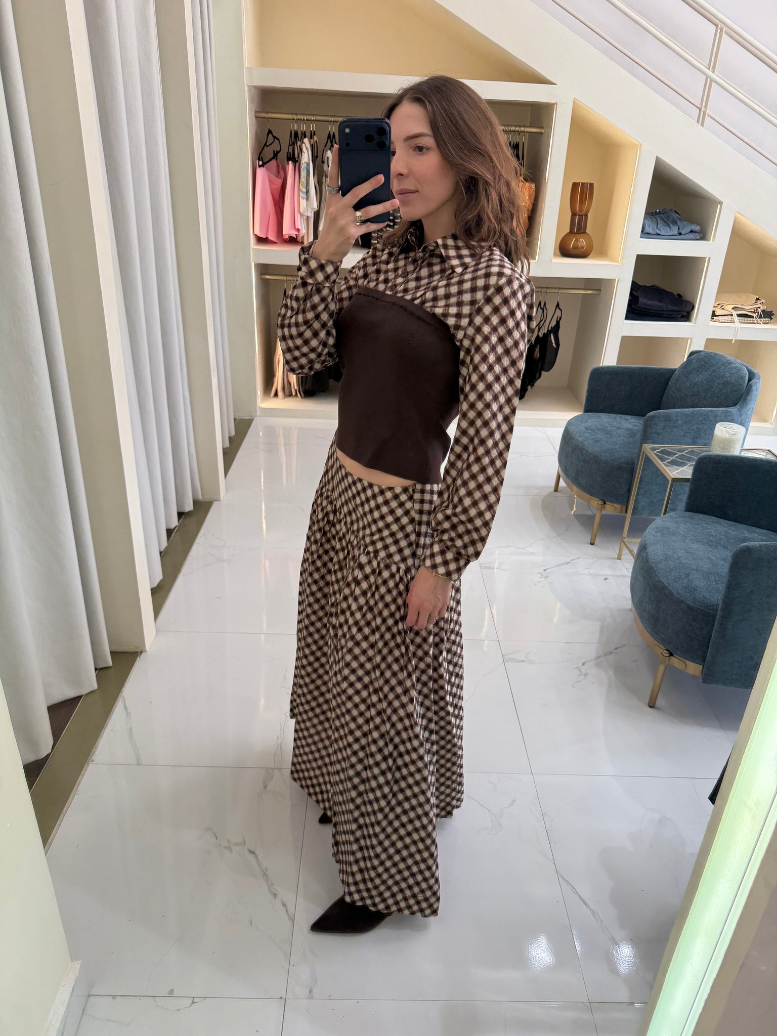 Falda cuadros