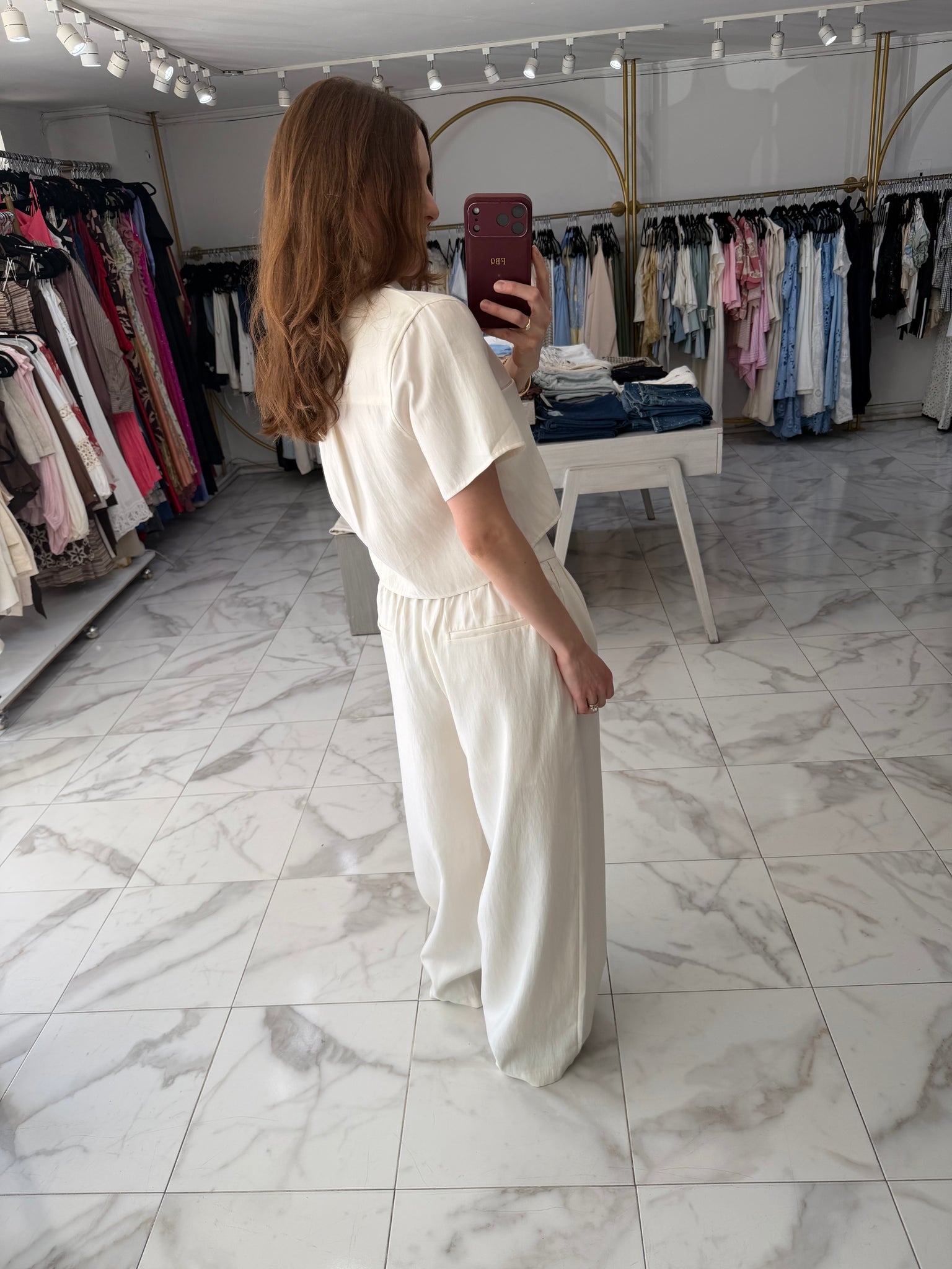 Blusa corta y botones