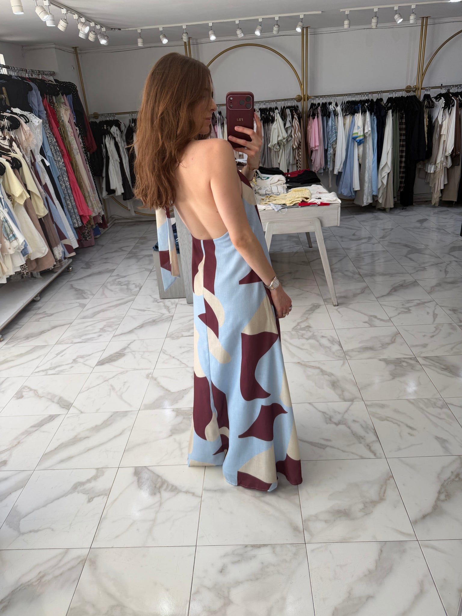 Vestido Halter largo
