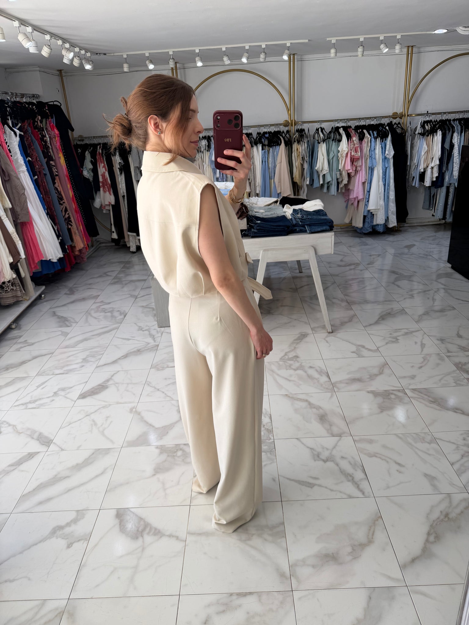 Blusa con cinto