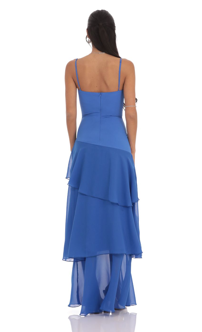 Vestido azul largo
