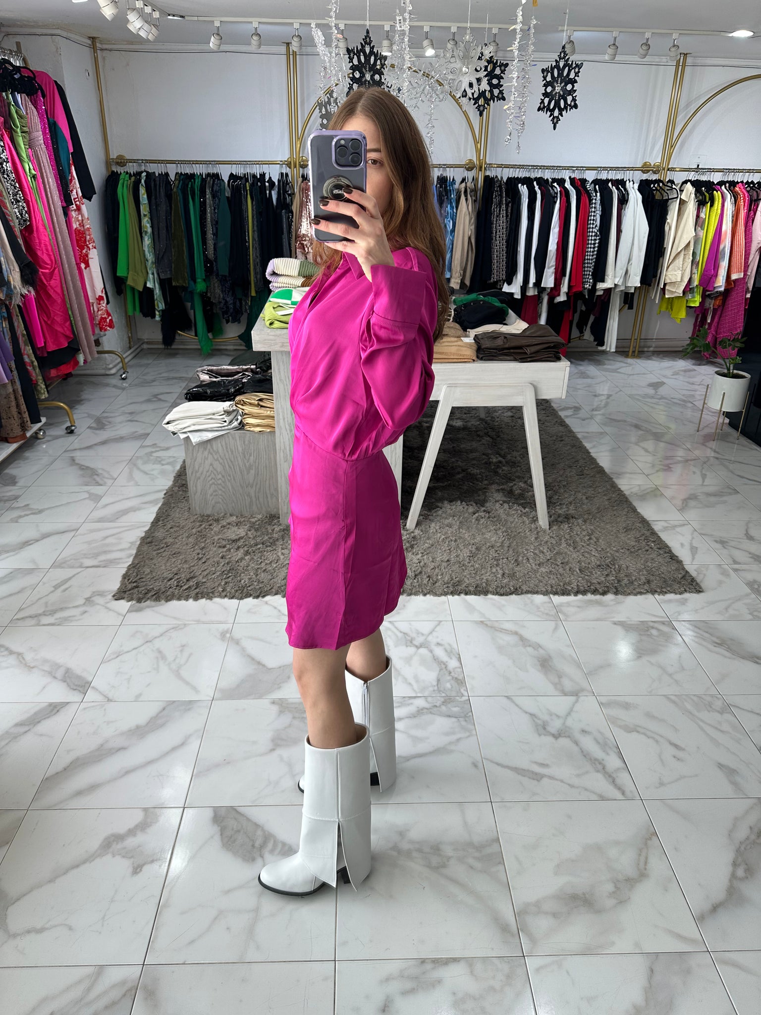 Vestido magenta